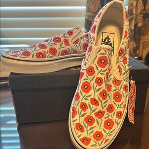 Vans Floral Slip-On Sneakers